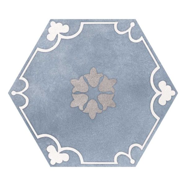 Café Sky Lily 8" Hex Matte tile