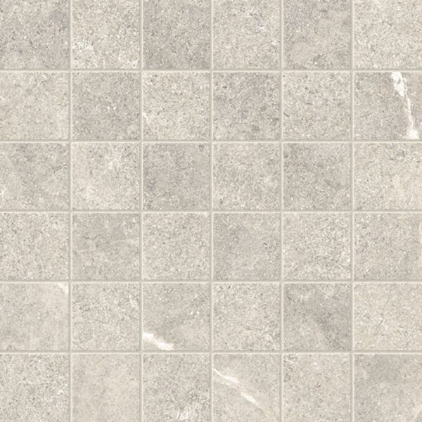 Fusion Silver 2x2 Mosaic Matte tile