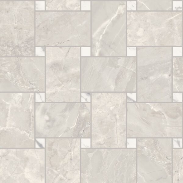 Livorno Silver Weave Polished tile
