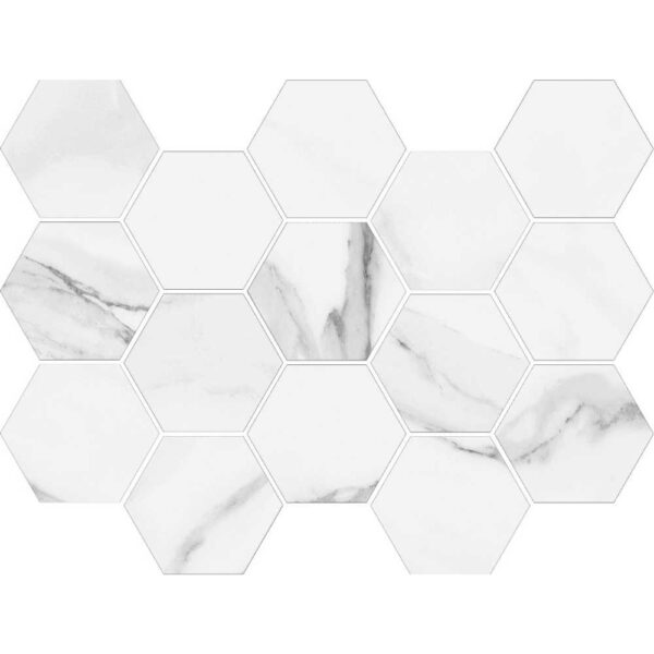 Royal Statuario Hexagon Matte tile