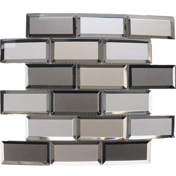 Metallic Mirror 4x2 Beige Mix tile