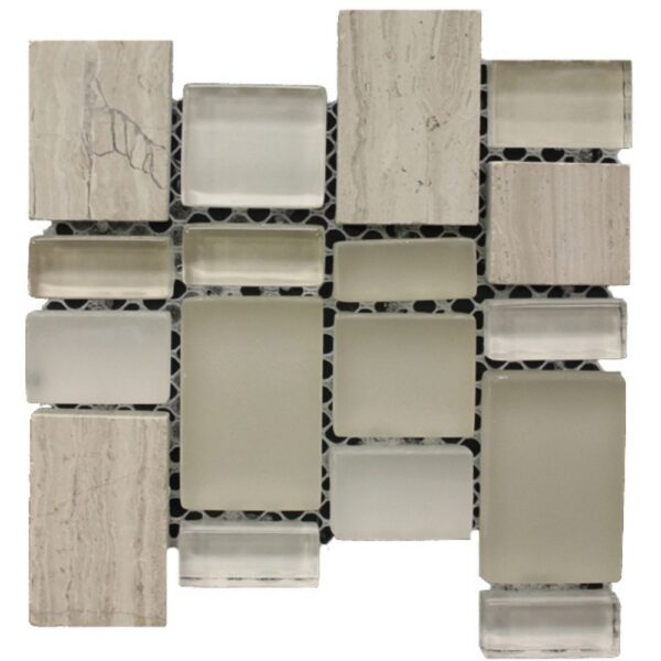 Montauk Beige Bond Mosaic Multi-Texture tile