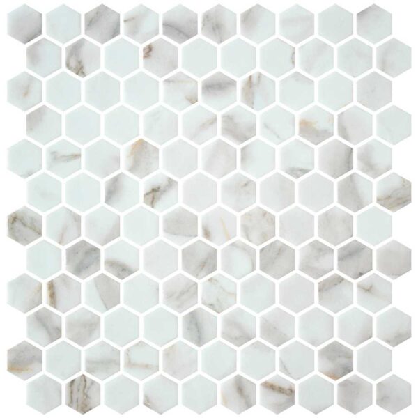 Danby Calacatta Hex 1 Matte tile