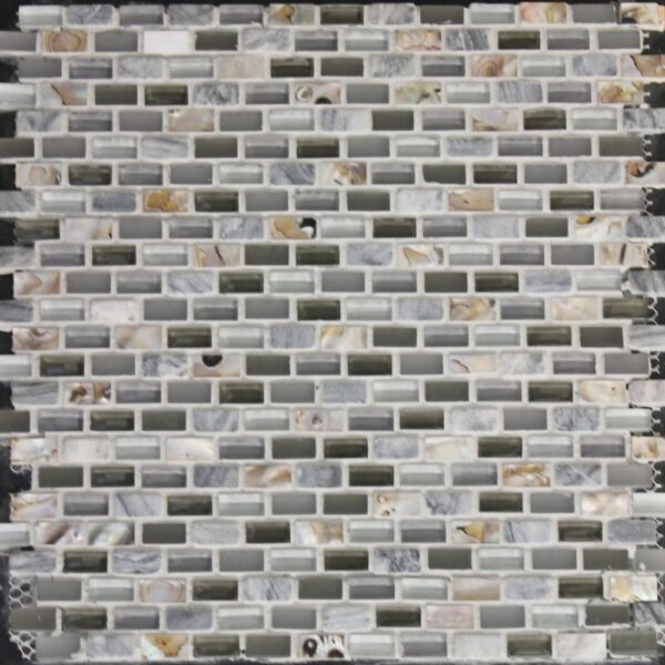 Sea Jewels Oyster Small Brick Multi-Texture tile