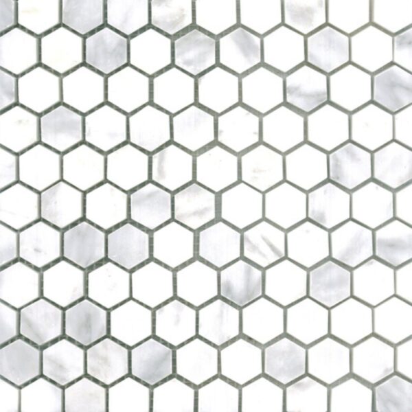 Statuario Premiere 1 Hex Honed tile