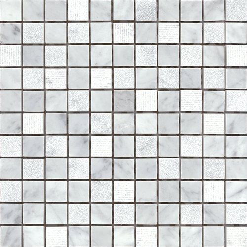Bianco Carrara 1x1 Multi-Texture tile