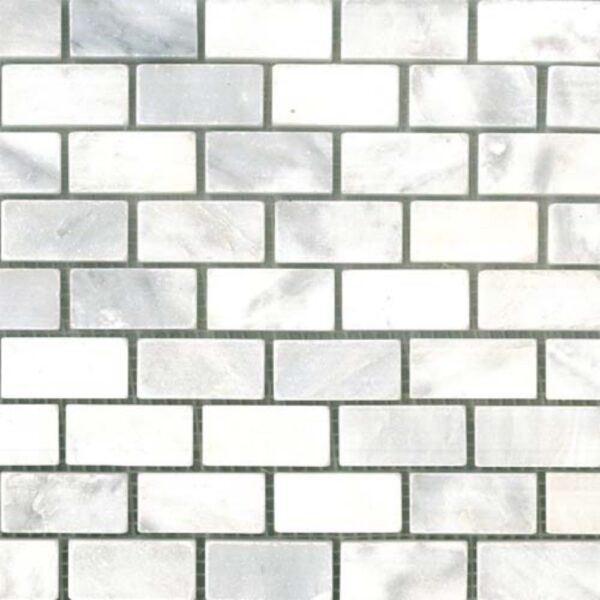 Statuario Premiere 2x1 Tumbled tile
