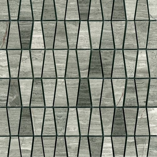 Driftwood White/Grey Trapazoid Honed tile