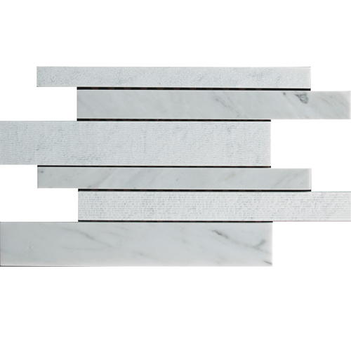 Bianco Carrara Lineality Large Honed tile