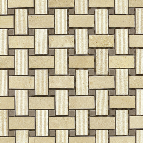 Golden Sand Weave W/Fontana Multi-Texture tile